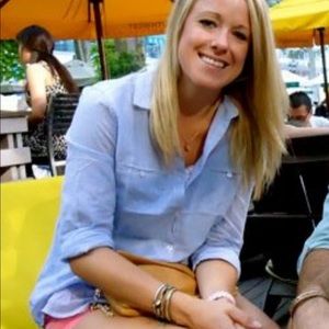 Blue cotton button down